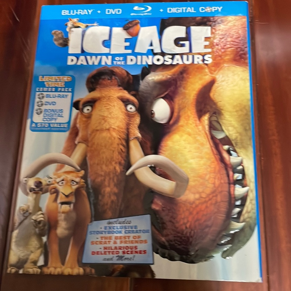 Blue Ray plus DVD - Ice Age Dawn of the Dinosaurs